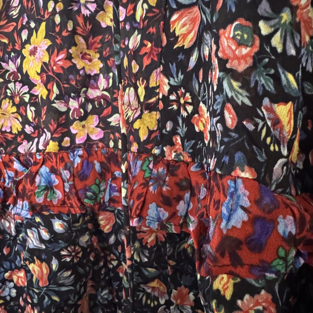 Anthropologie Floral Long-Sleeve Dress - Picture 5 of 7
